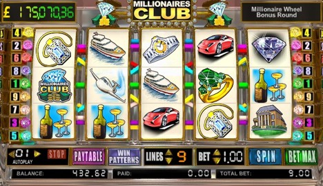 Millionaires Club is a Progressive Online Slot Machine Game Millionaires Club is a Progressive Online Slot Machine Game